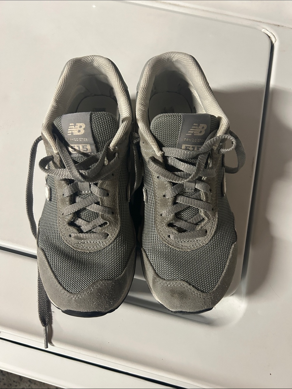 Used New Balance 515 Grey Lace-Up Sneakers 8.5